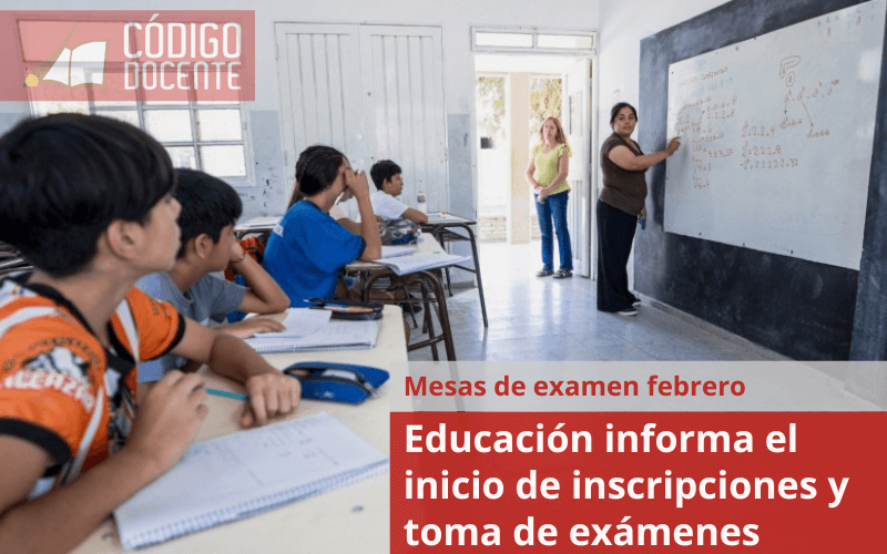 Educación informa el inicio de inscripciones y toma de exámenes libres