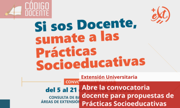 Abre la convocatoria docente para propuestas de Prácticas Socioeducativas