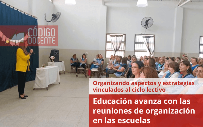 Educación avanza con las reuniones de organización en las escuelas