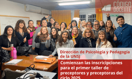 Comienzan las inscricipciones para el primer taller de preceptores y preceptoras del ciclo 2025