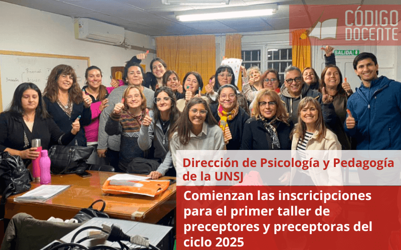 Comienzan las inscricipciones para el primer taller de preceptores y preceptoras del ciclo 2025