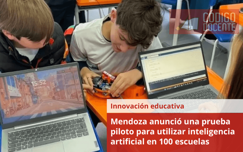 Mendoza anunció una prueba piloto para utilizar inteligencia artificial en 100 escuelas