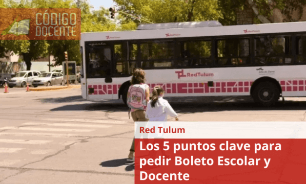Los 5 puntos clave para pedir Boleto Escolar y Docente