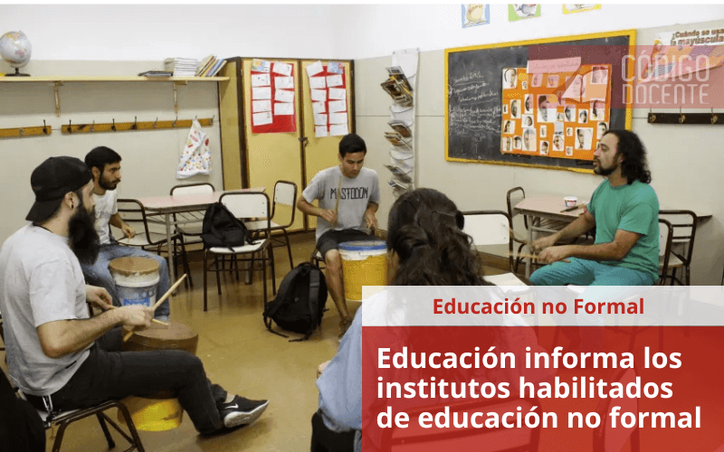 Educación informa los institutos habilitados de educación no formal