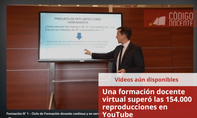 Una formación docente virtual superó las 154.000 reproducciones en YouTube