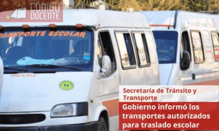 Gobierno informó los transportes autorizados para traslado escolar