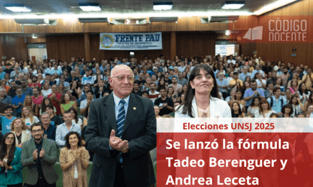 Elecciones UNSJ 2025: Se lanzó la fórmula Tadeo Berenguer y Andrea Leceta