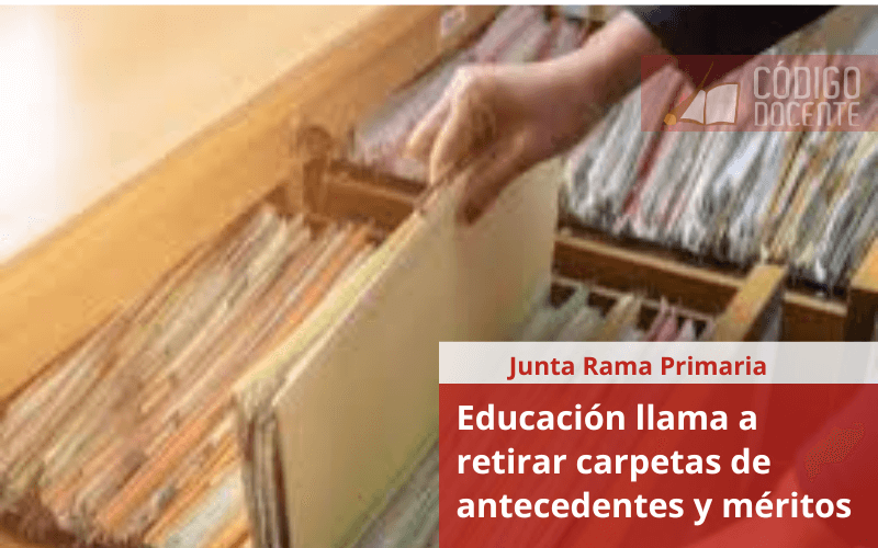 Educación llama a retirar carpetas de antecedentes y méritos