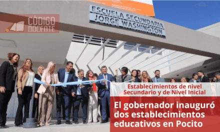 El gobernador inauguró dos establecimientos educativos en Pocito