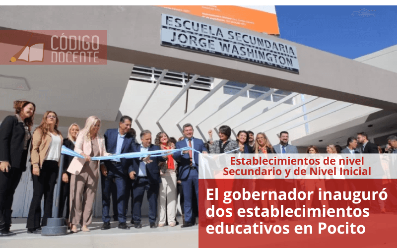 El gobernador inauguró dos establecimientos educativos en Pocito
