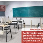 Confirmado: los tres gremios docentes de San Juan adhieren al paro nacional de la CGT