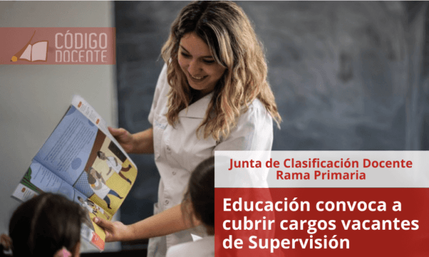 Educación convoca a cubrir cargos vacantes de Supervisión