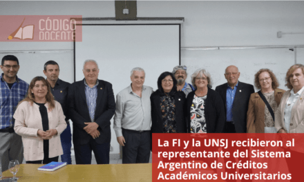 La FI y la UNSJ recibieron al representante del Sistema Argentino de Créditos Académicos Universitarios (SACAU)