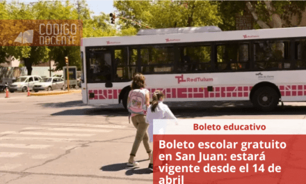 Boleto escolar gratuito en San Juan: estará vigente desde el 14 de abril