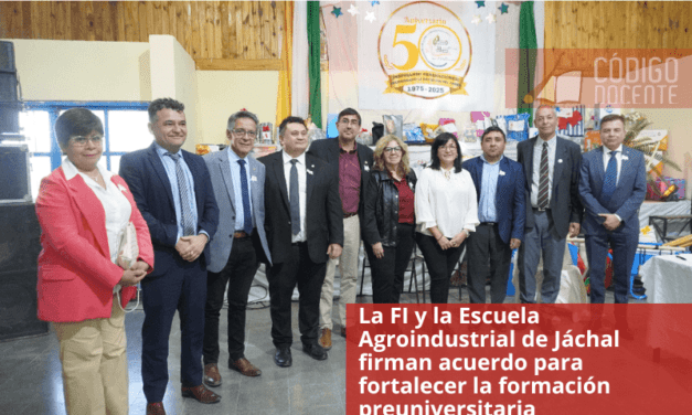 La Facultad de Ingeniería y la Escuela Agroindustrial de Jáchal firman acuerdo para fortalecer la formación preuniversitaria
