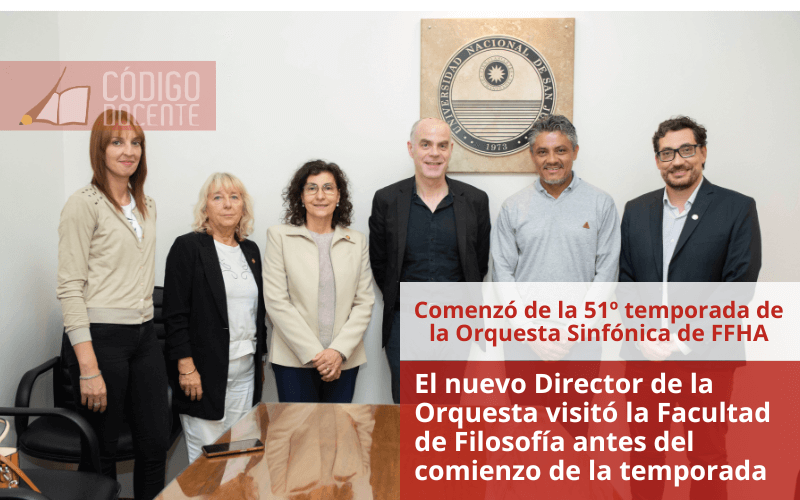 El nuevo Director de la Orquesta visitó la Facultad de Filosofía antes del comienzo de la temporada