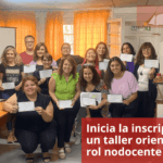 Inicia la inscripción de un taller orientado al rol nodocente