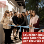 Educación inauguró un aula taller realizada con recursos del INET