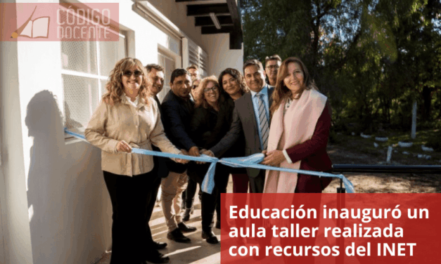 Educación inauguró un aula taller realizada con recursos del INET
