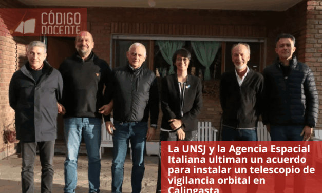 La UNSJ y la Agencia Espacial Italiana ultiman un acuerdo para instalar un telescopio de vigilancia orbital en Calingasta