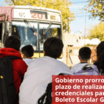 Gobierno prorrogó el plazo de realización de credenciales para el Boleto Escolar Gratuito