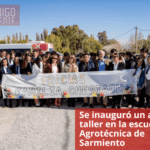 Se inauguró un aula taller en la escuela Agrotécnica de Sarmiento