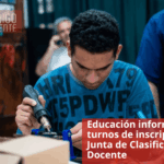 Educación informa sobre turnos de inscripción a Junta de Clasificación Docente