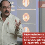 Reconocimiento nacional a un docente-investigador de la UNSJ por su aporte a la ingeniería ambiental
