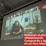 Destacan el plan de alfabetización Comprendo y Aprendo en un foro internacional