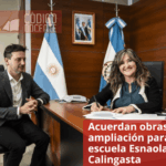 Acuerdan obras de ampliación para la escuela Esnaola en Calingasta