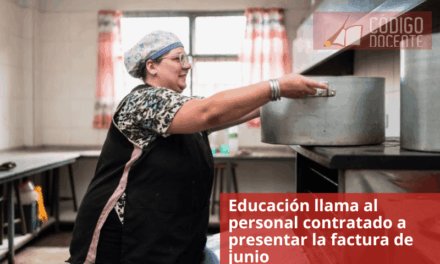 Educación llama al personal contratado a presentar la factura de junio