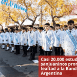 Casi 20.000 estudiantes sanjuaninos prometieron lealtad a la Bandera Argentina