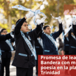 Promesa de lealtad a la Bandera con música y poesía en la plaza de Trinidad