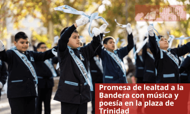 Promesa de lealtad a la Bandera con música y poesía en la plaza de Trinidad