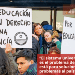 “El sistema universitario no es el problema de este país, está para solucionarle problemas al país”