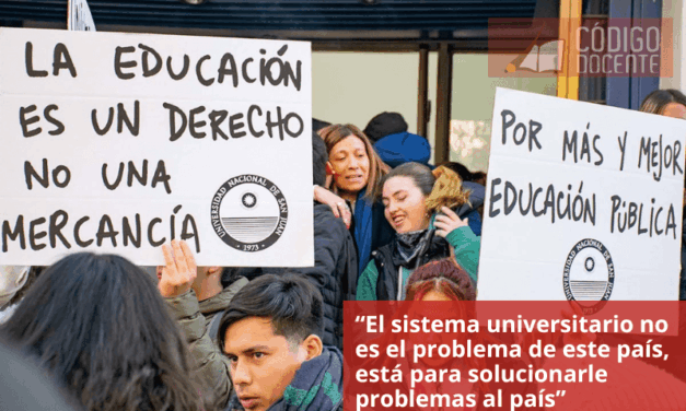 “El sistema universitario no es el problema de este país, está para solucionarle problemas al país”