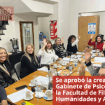 Se aprobó la creación del Gabinete de Psicología en la Facultad de Filosofía, Humanidades y Artes