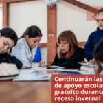 Continuarán las clases de apoyo escolar gratuito durante el receso invernal