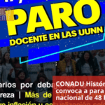 CONADU Histórica convoca a para docente nacional de 48 horas