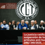 La Justicia ratificó la suspensión de los artículos anti huelga del DNU 340/2025