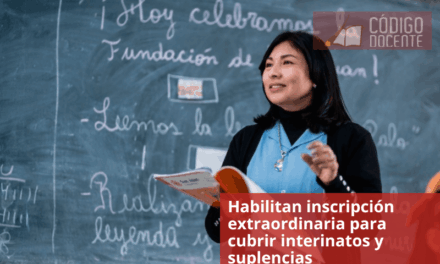 Habilitan inscripción extraordinaria para cubrir interinatos y suplencias