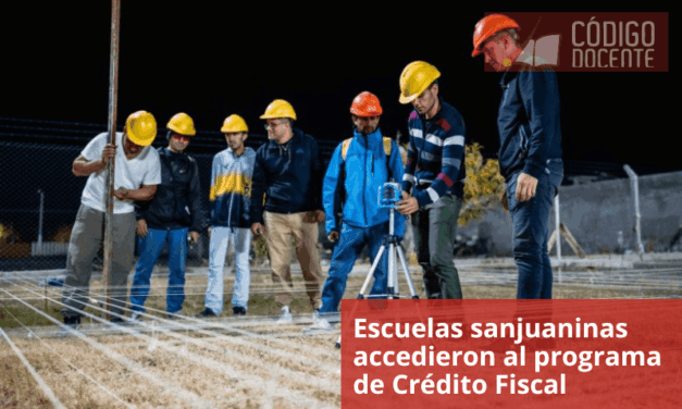 Escuelas sanjuaninas accedieron al programa de Crédito Fiscal