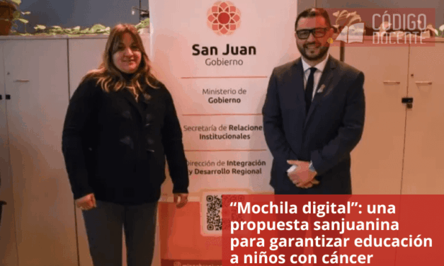 “Mochila digital”: una propuesta sanjuanina para garantizar educación a niños con cáncer