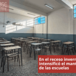 En el receso invernal se intensificó el mantenimiento de las escuelas