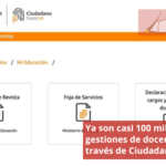 Ya son casi 100 mil las gestiones de docentes a través de Ciudadano Digital
