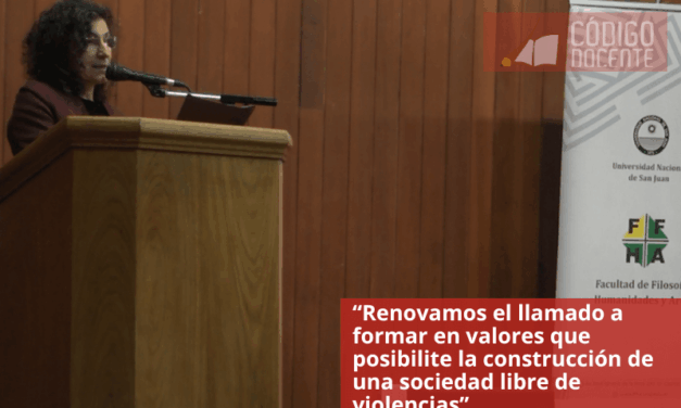 “Renovamos el llamado a formar en valores que posibilite la construcción de una sociedad libre de violencias”