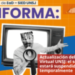 Actualización del Campus Virtual UNSJ: el servicio estará suspendido temporalmente