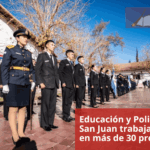 Educación y Policía de San Juan trabajan juntos en más de 30 proyectos